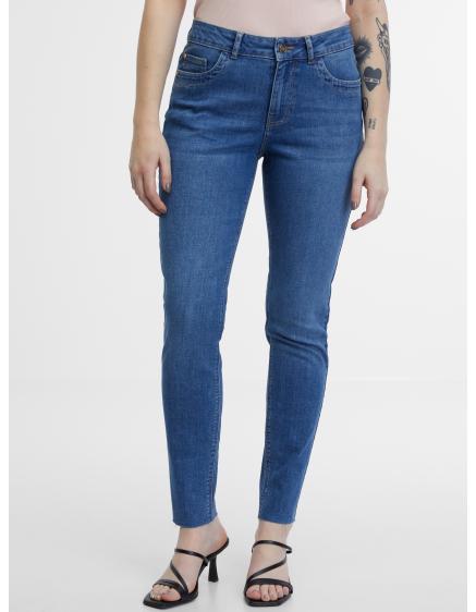 Kék női szűk szabású farmer