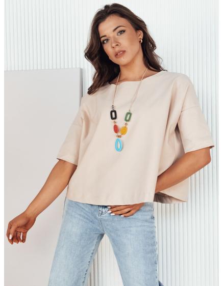 Dámska blúzka nadmernej veľkosti BULS beige