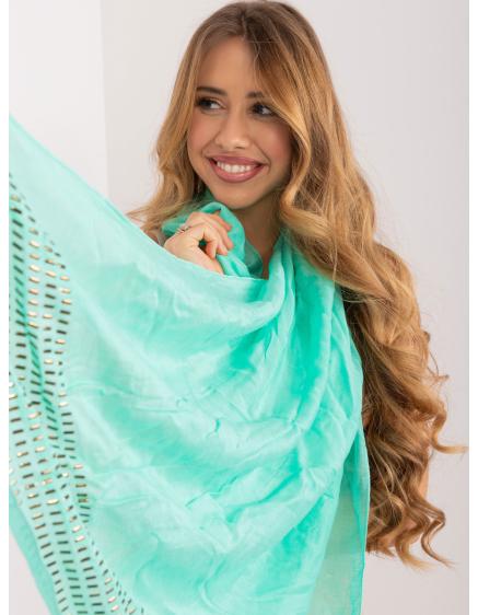 Dámská šála hladká viskózová mátová