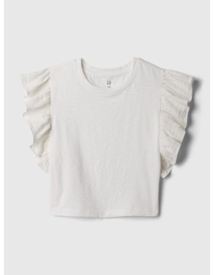 Dětský crop top s volánky