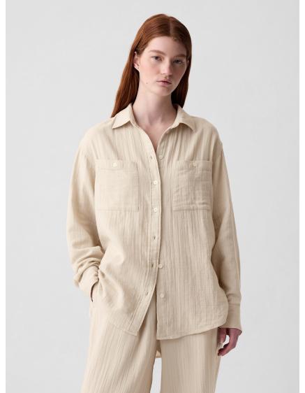 Mušelínová košile oversize