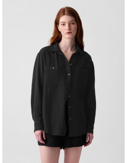 Mušelínová košile oversize