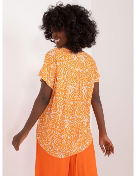 Dámská halenka vzorovaná SUBLEVEL oranžová