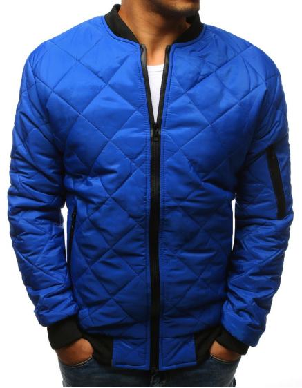 Pánska STYLE bunda prešívaná bomber jacket modrá