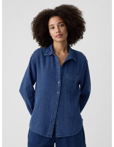 Mušelínová košile oversize