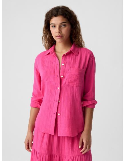 Oversize muszlin ing