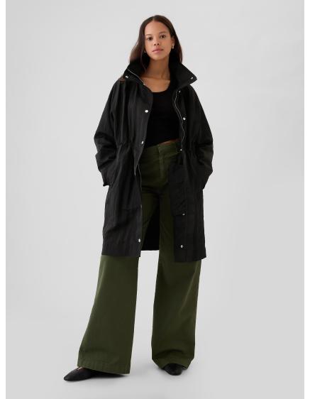 Nylonová oversize parka
