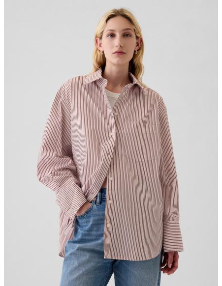 Popelínová košeľa Oversized Veľká košeľa