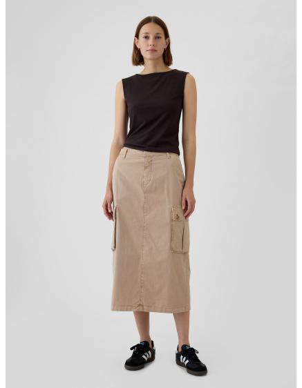 Midi sukňa s vreckami Utility Cargo