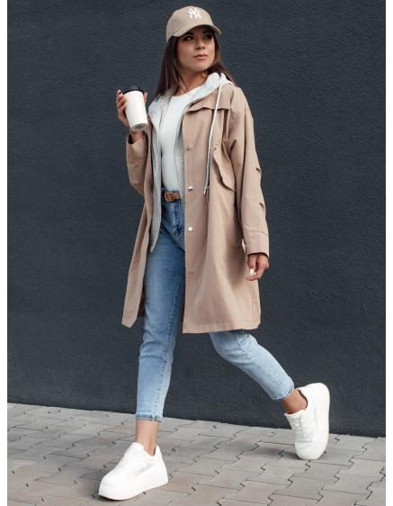 Dámská bunda parka MODERN LOOK béžová