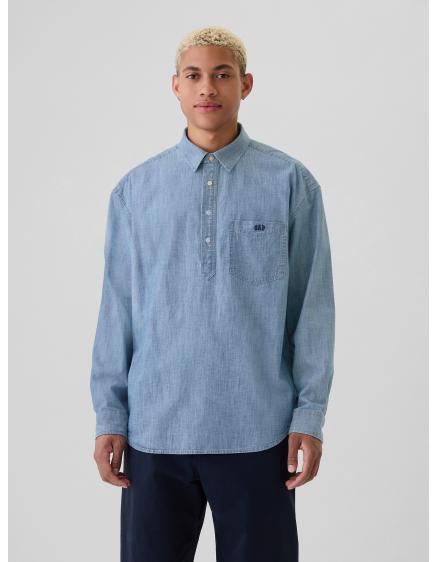 Chambray košile s logem