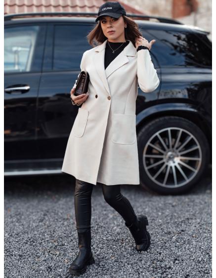 Dámsky oversize kabát LINNORE long beige