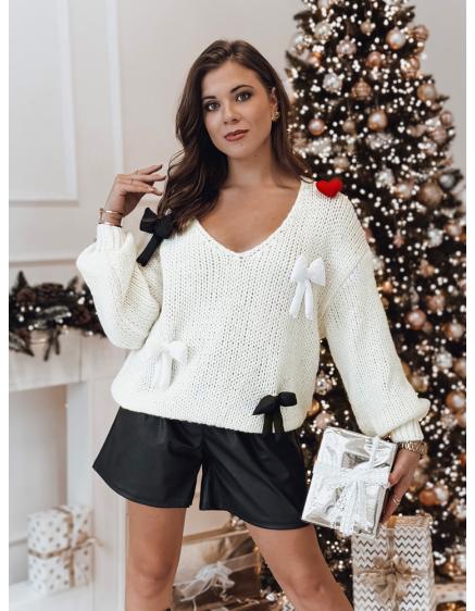 Dámský svetr one size PUREBOW ecru