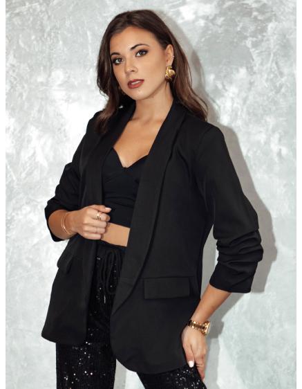Dámska bunda jednej veľkosti ELEGANTIS čierna