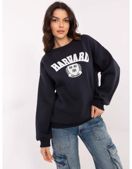 Grafitová nadrozmerná mikina s nápisom Harvard