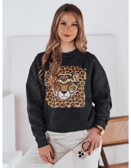 Dámska mikina CHEETAHART, jedna veľkosť, grafitová