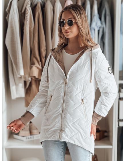 Dámska prechodna bunda s kapucou LUMERA biela