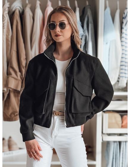 Dámská přechodová oversize bunda LUMINA černá