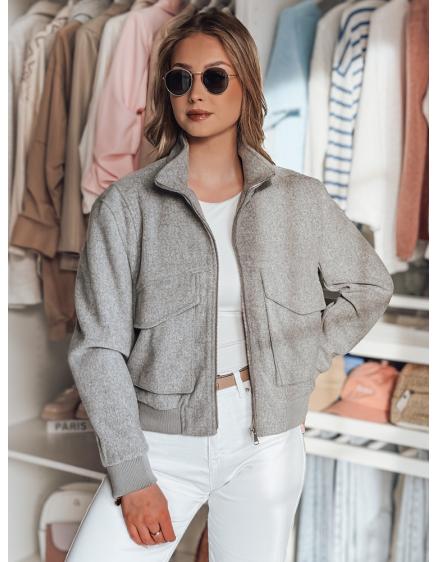 Dámska prechodna oversize bunda LUMINA sivá