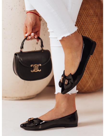 Dámske balerínky s plochým podpätkom TEDBOW čierne