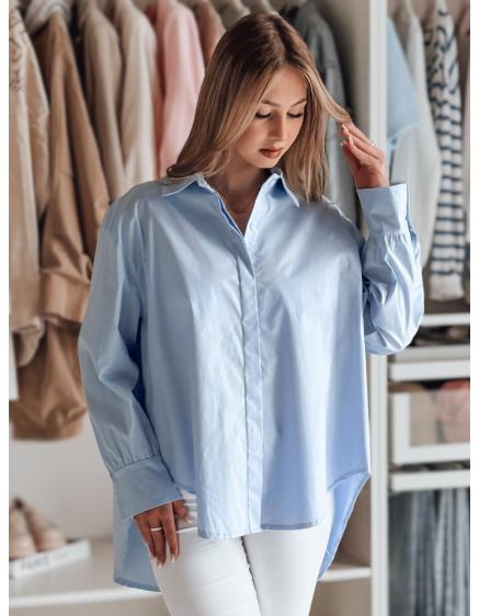 Női oversize póló meghosszabbított háttal BLUOSIZE kék