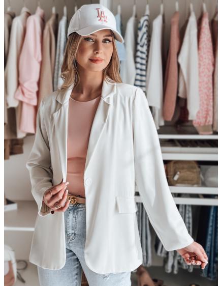 Dámske sako RESIDAL, jedna veľkosť, oversize, biela