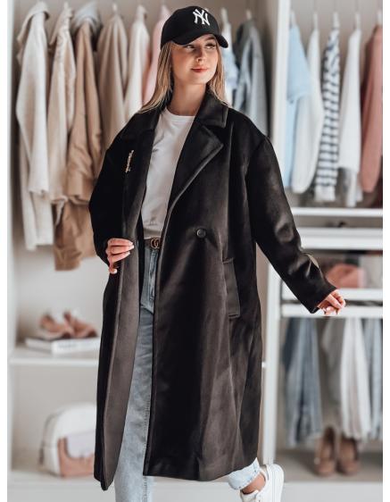 Női átmeneti kabát oversize LORINESS fekete