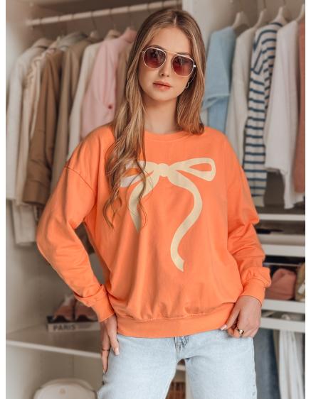 Dámska mikina one size oversize SOFTTIE oranžová