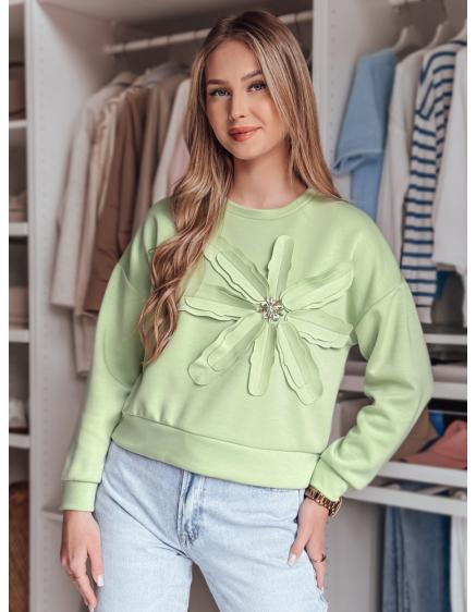 Nadrozmerná blúzka s kvetom PETITKA, mentolová