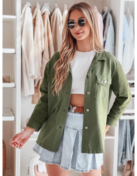 Dámska oversized košeľa OVERBOR, khaki