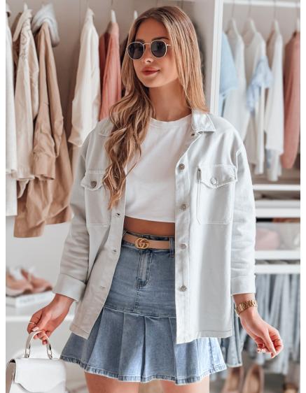 Dámská oversize košile OVERBOR světle šedá