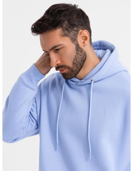 Unisex pulóver kapucnival és zsebekkel - levendula V9 OU-SNBC-0105