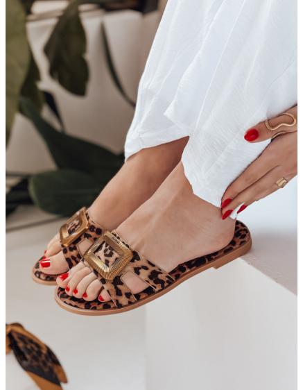 Dámske papuče GLAMSTEP s leopardím vzorom