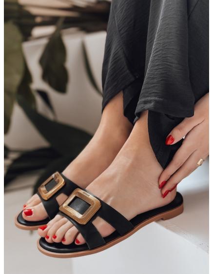 Dámske žabky GLAMSTEP čierne