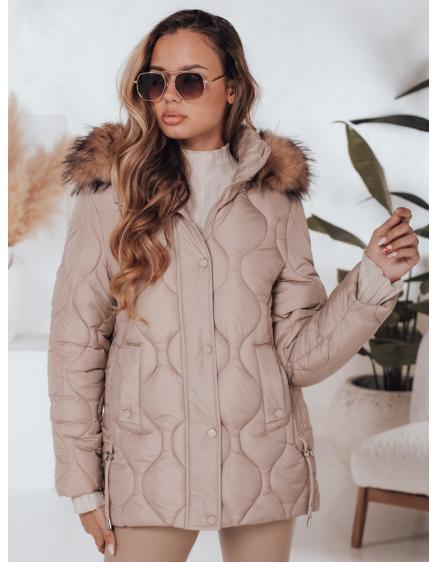 Dámska zimná bunda LUMORE s kapucňou, khaki