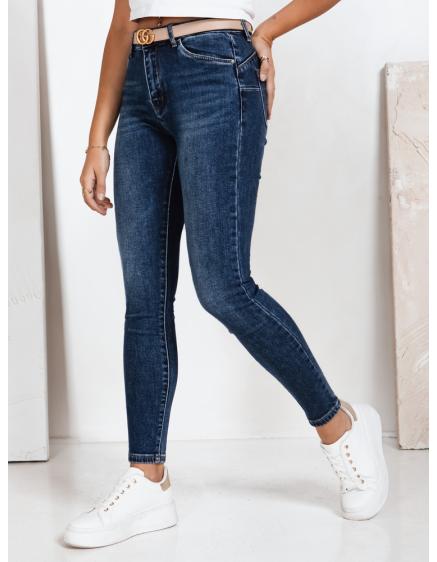Női magas derekú skinny farmer, kék