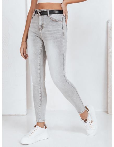 Női slim fit farmer, szürke