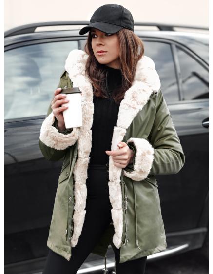 Dámská zimní bunda typu parka ARCTIC, zelená