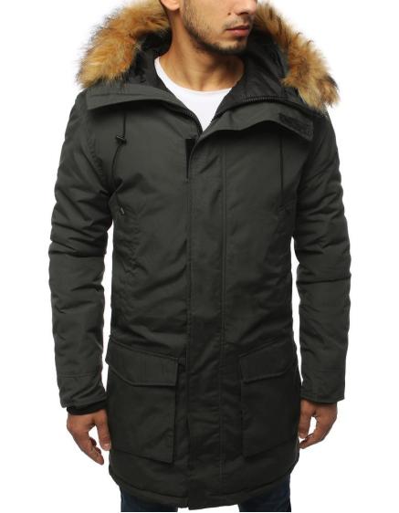 Pánská parka zimní šedá tx3129