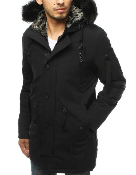Férfi parka dzseki téli fekete tx3489