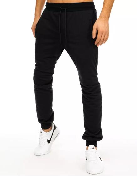 Pánske tepláky in-style čierne ux2884