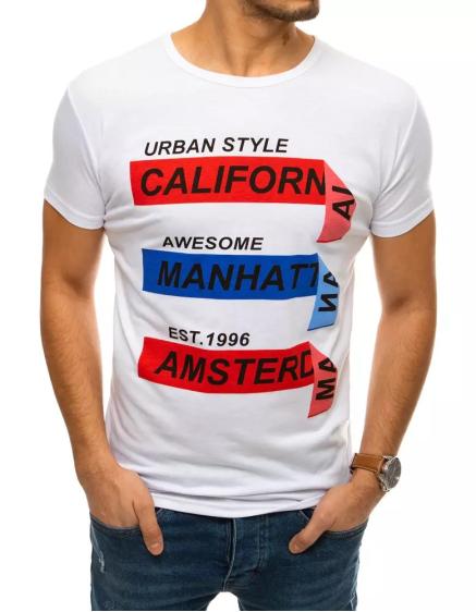 Férfi fehér póló CITIES
