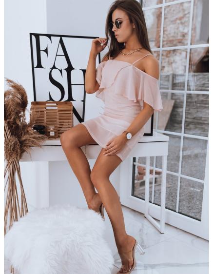 Női elegáns ruha ALISS rózsaszín