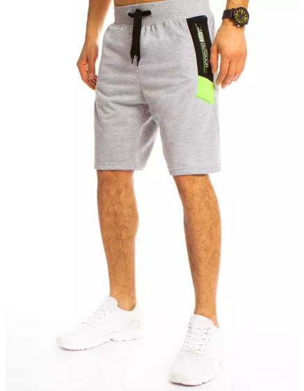 Pánské teplákové kraťasy šedé STYLE