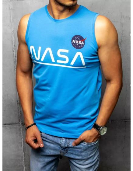 Pánsky nátelník s potlačou modrý NASA