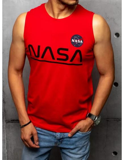 Pánsky nátelník s potlačou červený NASA