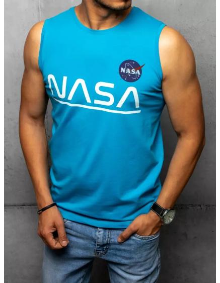 Pánsky nátelník s potlačou svetlo modrý NASA