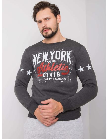 Sötétszürke Cayden Zip Up pulóver
