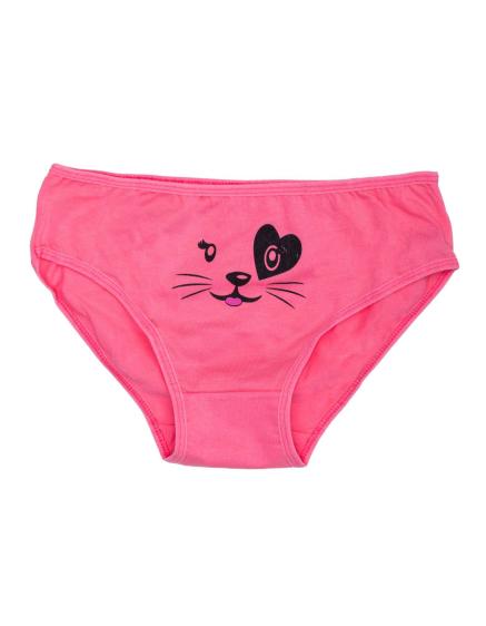 Dámské kalhotky bavlněné s potiskem KITTY růžová
