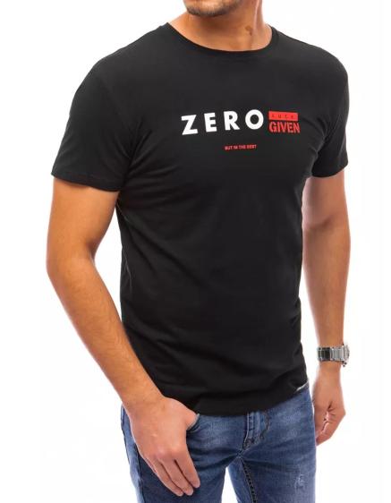Pánské tričko s potiskem ZERO černé